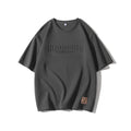 Heavyweight 100% Cotton Loose Fit O-Neck T-Shirt with Letter Pattern Eco-Friendly Bulk Custom Logo for Men