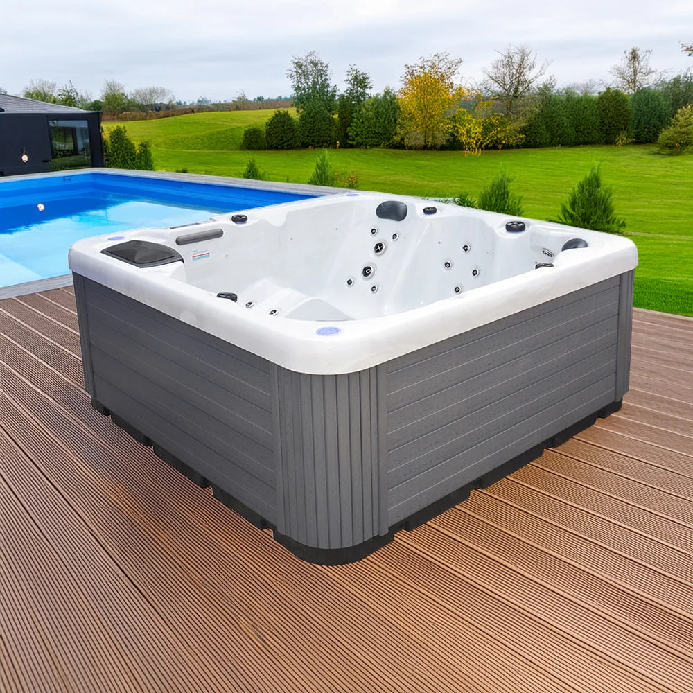 Sunrans 6 Person Hot Tub Balbao Spa Outdoor Hydro Massage Hottub for Body Relaxation