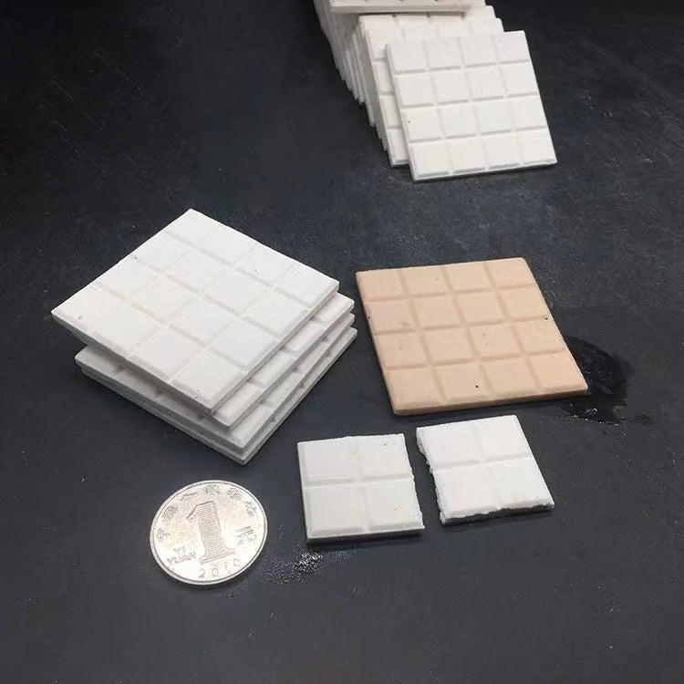 JINAN NOVA H-6 Breakable Coral Frag Tiles Ceramics Square Eco-Friendly White Frag Rack Plugs 50*4mm 2L Aquarium Accessories