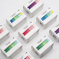 Cute Japanese Rainbow Multicolored Washi Tape Set 6 Rolls/Box Water Activated for Journal Decorative DIY Stickers Masking Tape