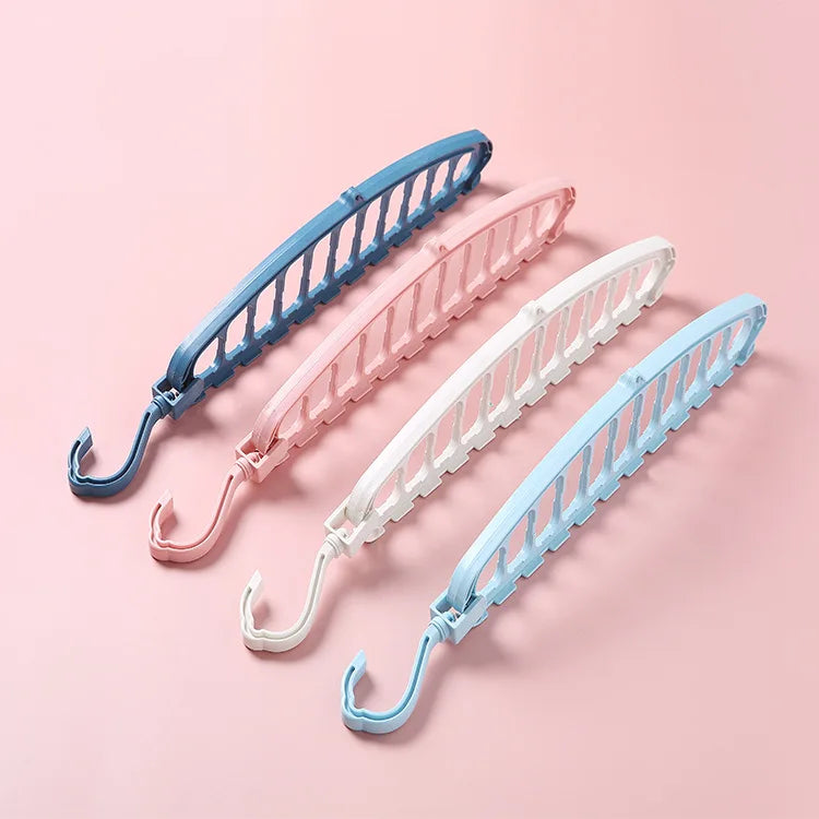 HelloWorld New Multifunctional Hanger Household Underwear Folding Magic Storage Creative Rotating Hanging Clothes Non-slip Drying Rack