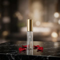 Ready to Ship Refill Perfume Tester Bottle 2ml 3ml 5ml 10ml Aluminum Borosilicate Glass Bottle with Gold Cap