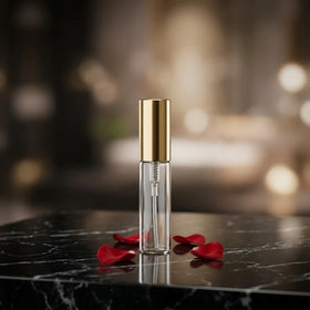 Ready to Ship Refill Perfume Tester Bottle 2ml 3ml 5ml 10ml Aluminum Borosilicate Glass Bottle with Gold Cap