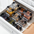 Hot Sale Transparent Canister 6pcs Jar Canistee Plastic Container With Clip Lid Food Airtight Storage