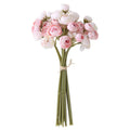 Hot Sale Silk Rose Bouquet Artificial Ranunculus Flowers for Wedding Bouquet Bridal