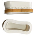 Longboard Fins Plug Box for Surfing PVC Fin Base for SUP and Paddle Board Durable Plastic Material