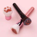 Custom Professional Cat Paw Foundation Makeup Brush Customized Logo Powder Blush Brush for Face Used Concealer Cosmetic Tools