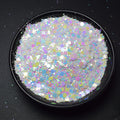 Custom Logo Wholesale Christmas Party Decoration Opal White Craft Color Shift Chunky Glitter for Slime Resin Cosmetics