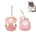 Sewing Crochet Pattern Mesh Pet Dog Vest Leash Small Bag Training Cat Puppy Dog Harness
