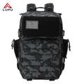 Unisex Vintage Style Tactical Backpack with Camouflage Pattern Zipper Closure Oxford Polyester and Mesh for Day Use
