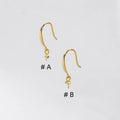 925 Sterling Silver Accessories Wholesale Ear Hook Earrings Gold Plated Ear Hook DIY Jewelry Accessories Jewelry Making
