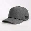 Custom Mens Polyester 5 Panel Hat Laser Cut Hole Drill Embroidery Logo Baseball Cap With Rope