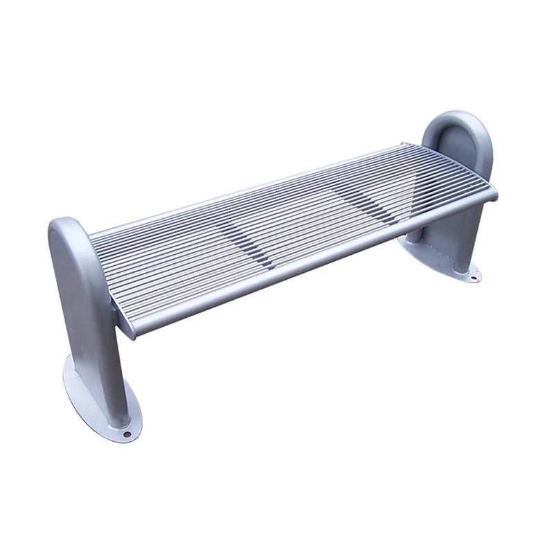 Urban Outdoor Street Furniture Steel Backless Bench Seat Outside Park Out Door Garden Metal Seating Benches for Outside