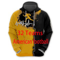 2025 Sports Uniform Player Sublimated Warming Cloth American Football Sweater All 32 teams Hoodie Printing