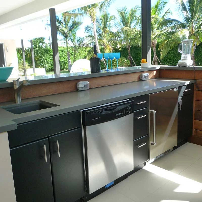 NICOCABINET Outdoor Equipment Kitchen Set Custom Smart Cabinet Sink Faucet Drawer Slide Hinge Wholesale Chinese Factory New Age