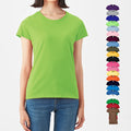 Wholesale Women's Short Sleeve T-shirt Custom Plain Round-neck Cotton Blank Slim Fit Women's T-shirts