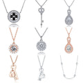 Diamond Fine Jewelry Simple Pendant S925 Sterling Silver Necklace for Women