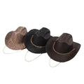 Metal Buckle Loop Side Chains Sombrero Para El Sol Classic Metal Chain Decoration Western Cowboy Hat