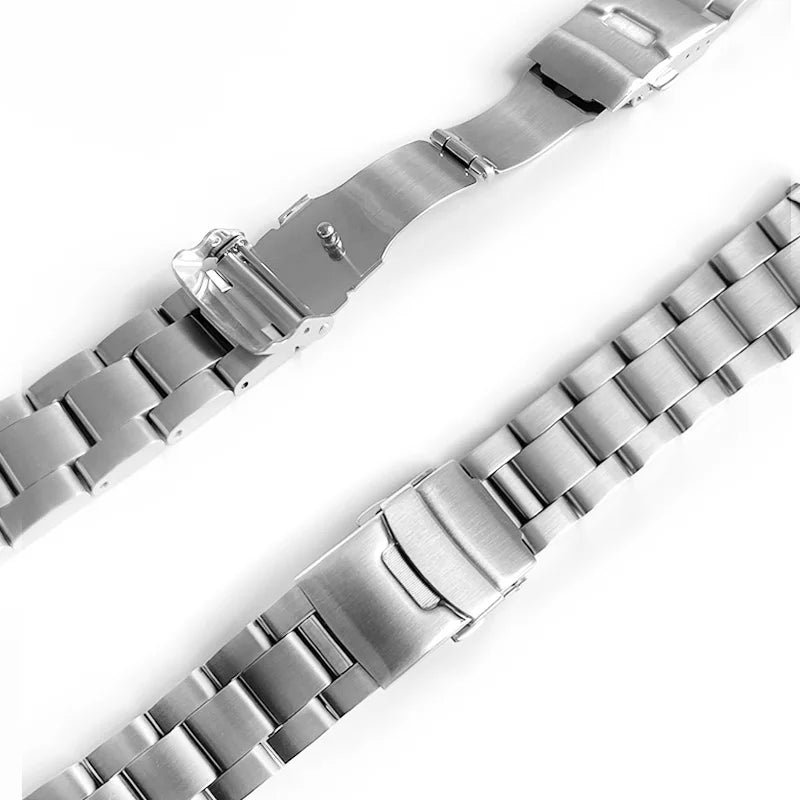 MDV-106 Custom Stainless Steel 22mm Watch Strap for Swordfish Wristwatch Silver with Spring Tool Accessories Case