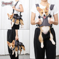3-in-1 Multifunctional Polyester Dog Harness Vest Personalized Striped Pattern Puppy Backpack Harness Wholesale Option Available