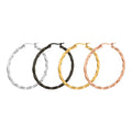 Stainless Steel Women Twist Fashion Hoop Earring Wholesales Jewelry Gift