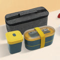 Eco-friendly Bento Lunch Box Microwaveable Adults Lunch Box with Insulation Bag