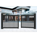 JHR 9 Feet Large Security Gate Main Driveway Sliding Gate Window Grill Design and Gate Gates and Fences Metal Aluminum