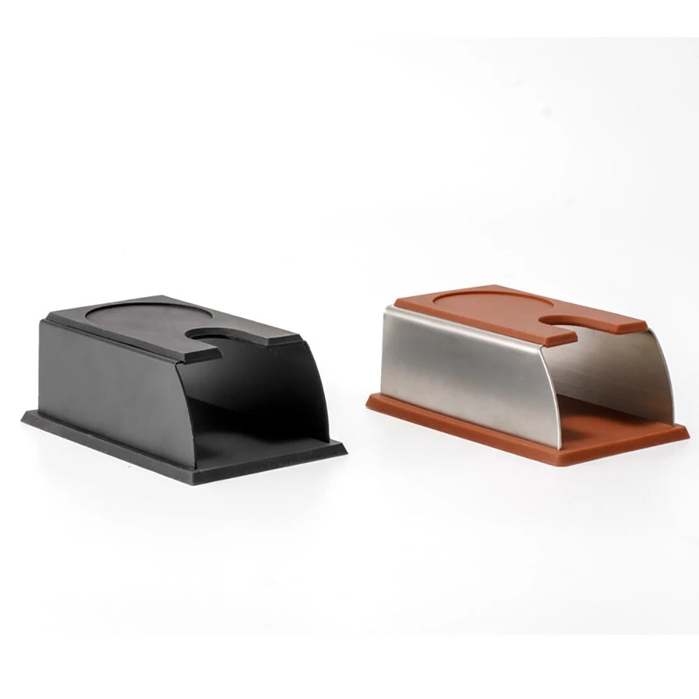 Hot Selling Espresso Corner Tamping Mat Stainless Steel Coffee Tamper Bracket Coffee Powder Tamper Mat