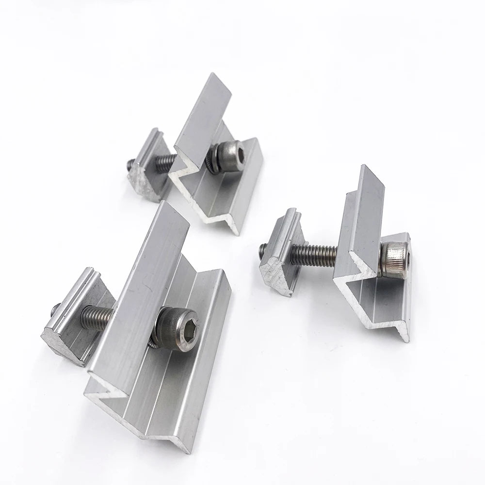 Hot Sales Solar Related Products Aluminum Solar Panel Fixing Middle Clip Mid Clamp for Solar Panel Mount
