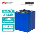 EVE EU Stock MB31 LiFePO4 314Ah 3.2V 8000 Cycles CE Certified Rechargeable Battery Cell for Electric Power Solar Storage