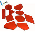 200 Pcs Single Shape Single Color Red Color Acrylic Mirror Sew on Stone 35 Shapes Mirror Rhinestone Sew on Rhinestone
