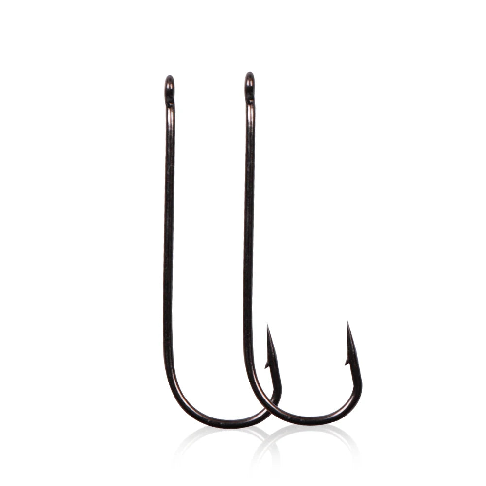 Fishing Tackle Carp Hooks 3#-12# Single Worm High Carbon Steel Fishing Hook 5115 for River and Boat Use