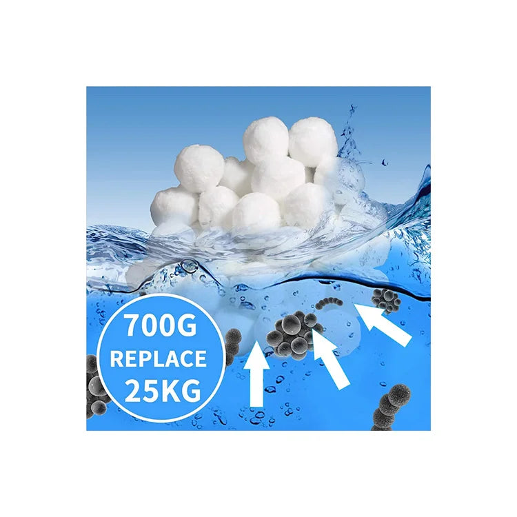 Cleaning Rain Water 700g Bag Swimming Pool Polyester Fiber Ball Filter Media Pool Filter Balls