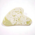 Diy Wholesale xiuyan jade Guasha Face Body Massage Scraper Heart Shape Jade Pink Gua Sha Stone