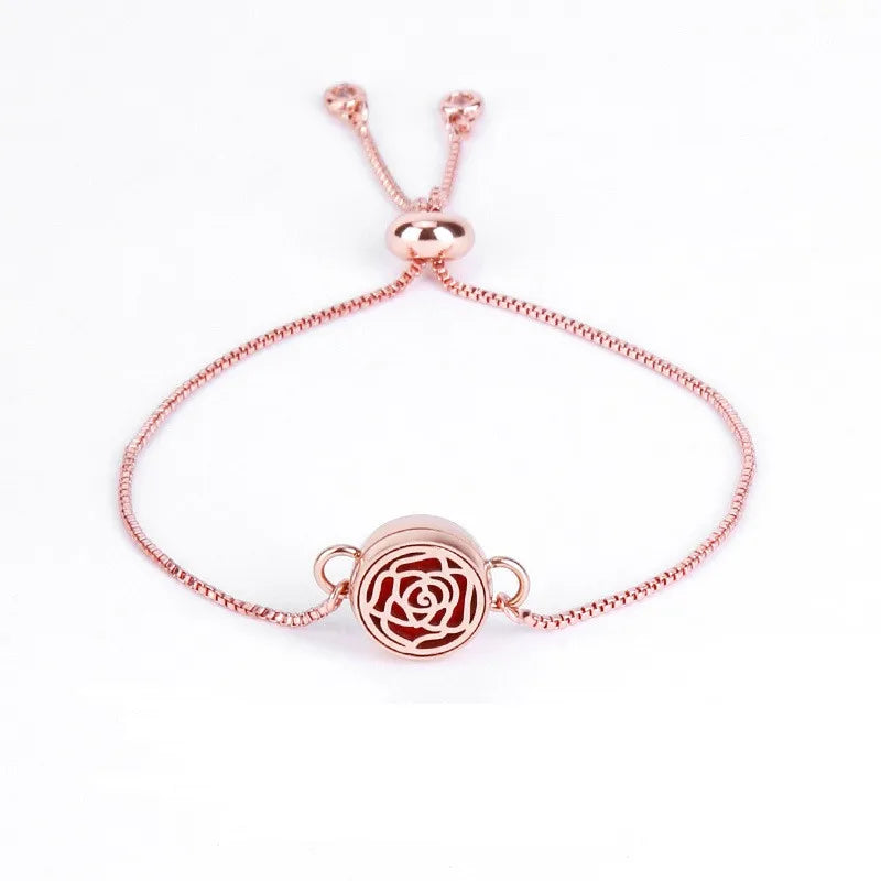 Fashion Stainless Steel Jewelry Women Bracelet Essential Oil Diffuser Bracelet