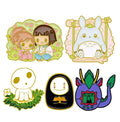 Anime Movie Soft Enamel Pins Custom Chihiro Haku No Face Man Totoro Cartoon Offset Printing Wholesale