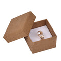 Custom Logo  Paperboard Jewelry Box Jewelry Promotion Packaging Box Kraft Paper Ring Earring Box