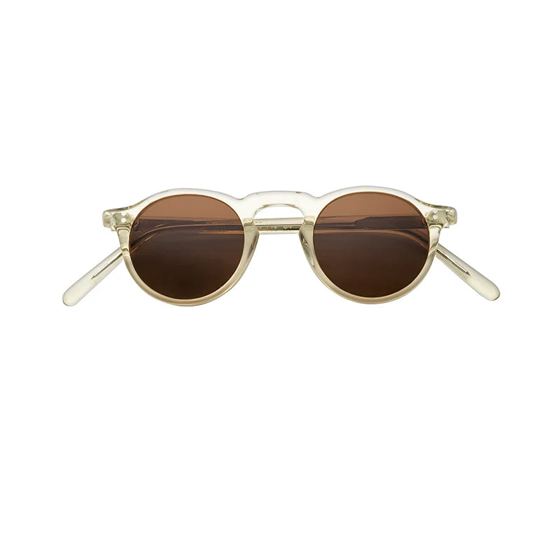 OEM Custom Logo Luxury Designer Polarized Gafas Round Acetate Frame Sunglasses