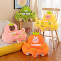 Creative Sound-Absorbing Infants' Sofa Stool Young Children's Anti-Fall Backrest Seat with Low Center Gravity for Living Room