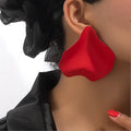 Fashion Metal Geometry Irregular Big Stud Earrings for Women Jewelry Wholesale Party Gift