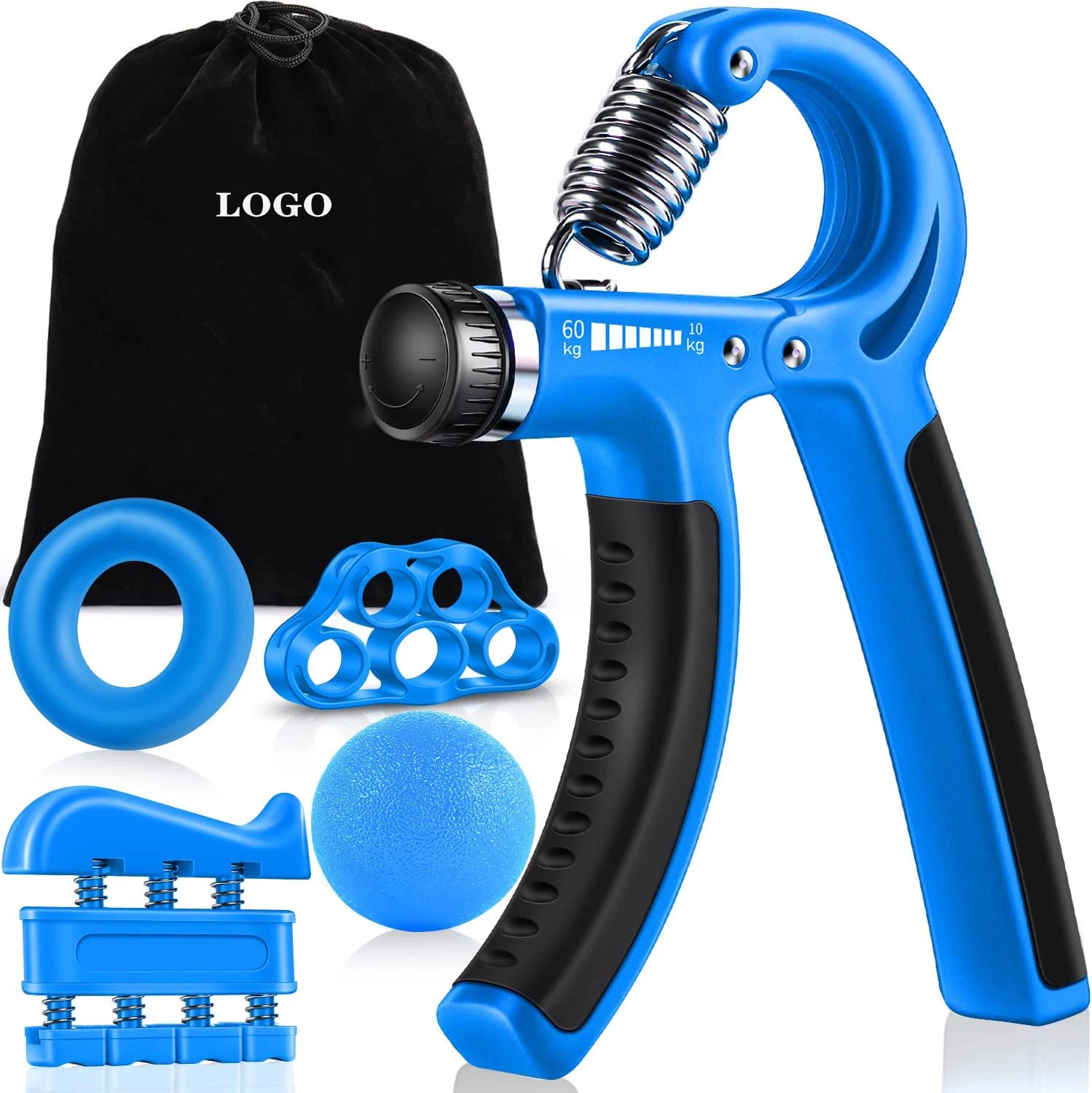 FDFIT Hand Gripper Set Strength Trainer Counting Forearm Strengthener Workout Kit 5 Packs Adjustable Resistance Hand Grip Streng