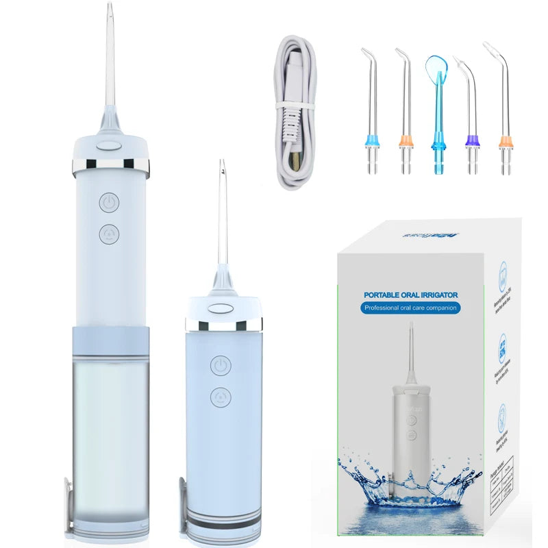 Professional Design Mini  Water Flosser  Various Colors and 5 Standard Tips  for Professional Oral Care