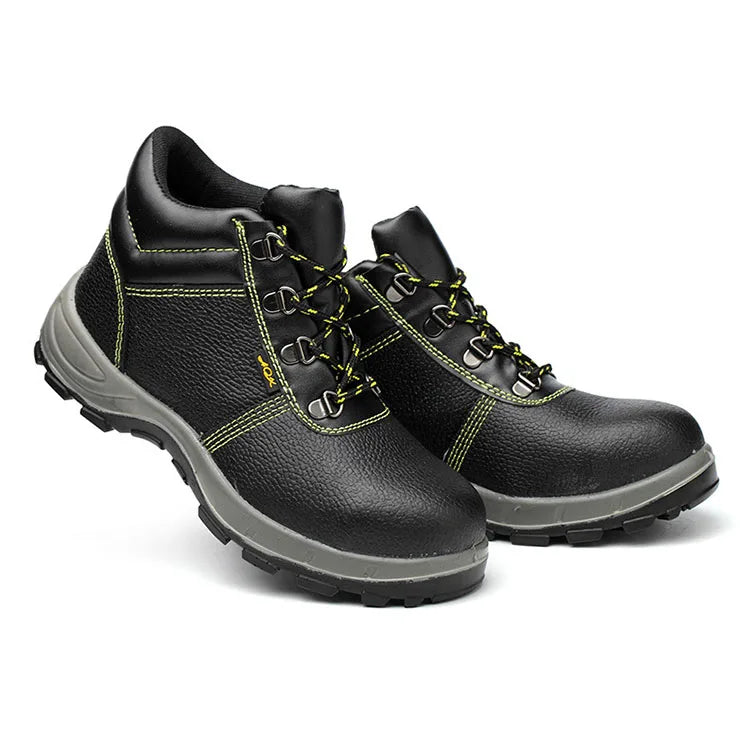 Men's Work Safety Shoes with Steel Toe Wholesale Cheap Price Winter Protective Boots for Factory Use