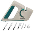 4-Stage Knife Sharpener for Kitchen Knives Pocket Knives Scissors and Serrated Blades Helps Repair Restore Polish Blades