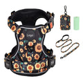 Custom No Pull Dog Harness Set Leash Easy Control Handle Reflective Vest Dogs Harness and Leash With Poop Bag Holder