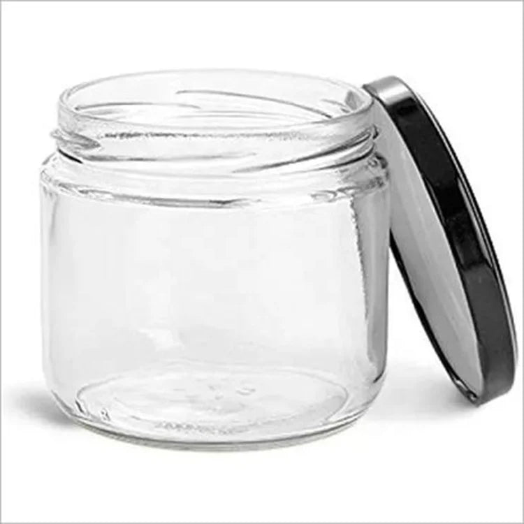 Wholesale 350ml Food Storage Glass Spice Jar with Airtight Twist Off Lid for Chili Sauce Canister Jam