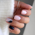 Pinkish Glitter French Sequins 24 Pcs Ready Stock Wholesale Press on Nails Artificial Fingernails Acrylic Candy False Nails 2906