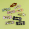 Midairy Girls Sweet Multicolor Traceless Fashion Acetate Hairclips Hair Snap Clips Duckbill BB Accessories 4313