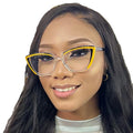 STORY XY5205 Colorful TR90 Anti-blue Light Glasses Frames Leopard Leg Computer Eyeglasses Cat Eye Optical Eyewear Glasses