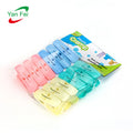 12 Pack 6.3cm Small Colored Clothespins Drying Clothes Pegs Fashion Colors Laundry Plastic Cloth Clamp Useful Picture Clips